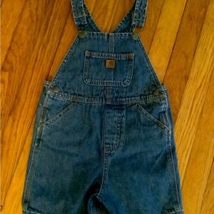 Carhartt shorts overalls, 4T, new with tags